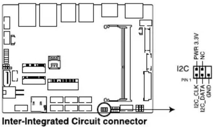 Inter-Integrated Circuit connector I2C PIN 1 PWR 3.3V NC I2C_CLK I2C_DATA GND