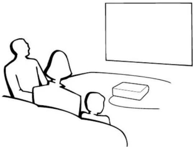 SHARP DT-400 - Standard Setup (Front Projection) - 1