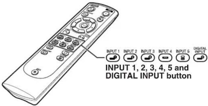 INPUT 1 INPUT 2 INPUT 3 INPUT 4 INPUT 5 DIGITAL INPUT INPUT 1, 2, 3, 4, 5 and DIGITAL INPUT button