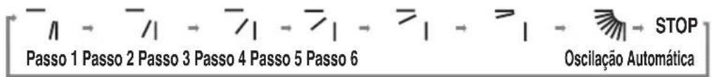 Passo 1 Passo 2 Passo 3 Passo 4 Passo 5 Passo 6 Oscilação Automática