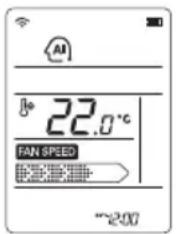 AI ° 22.0°C FAN SPEED ~200