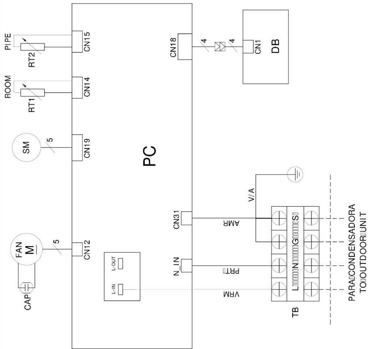 MIDEA 42MAQT09S5 - - Esquemas Elétricos das Unidades Evaporadoras - 1