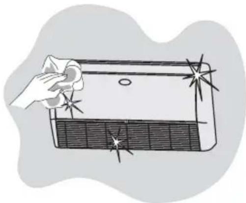 MIDEA 42XQV60C5 - Limpeza da unidade interna e controle remoto - 1