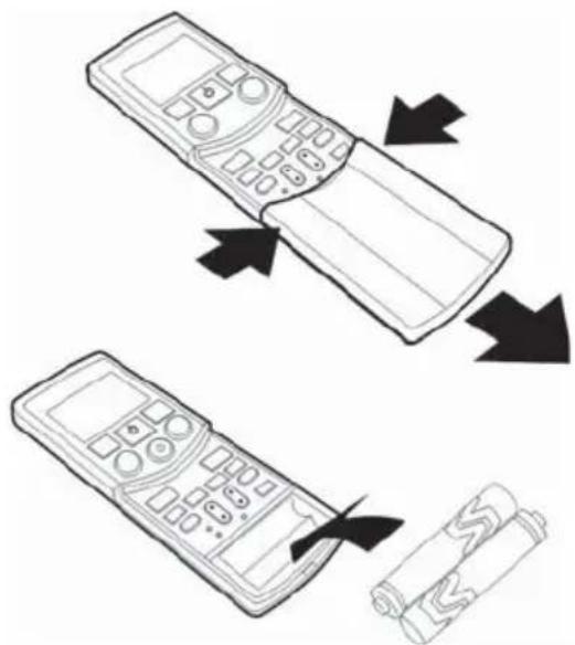 MIDEA 42XQV60C5 - Como colocar/substituir as pilhas - 1