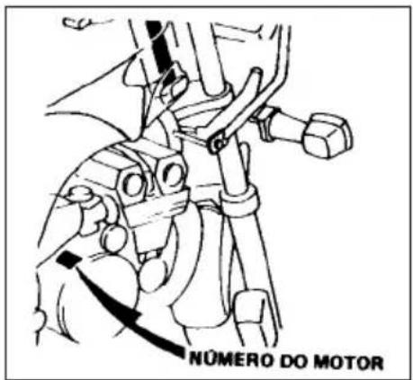 Honda CBX 750F (1987) - Número do motor - 1