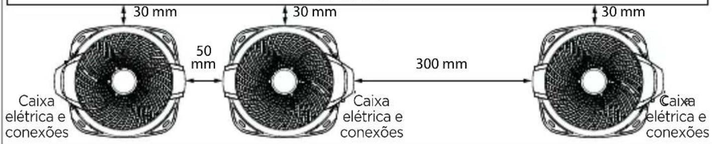 MIDEA 38TVCC18S5 - - Disposição Recomendada para Instalação de Múltiplas Unidades Condensadoras - 3