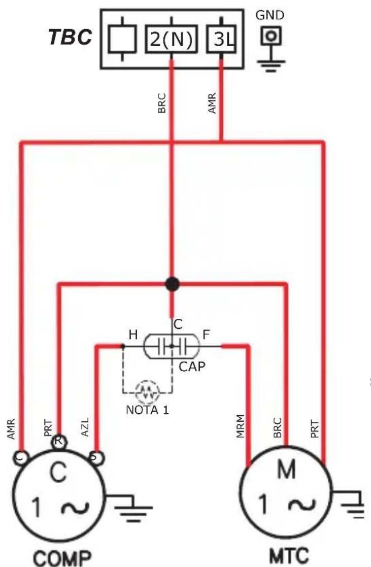 MIDEA 38TFCB22S5 - - Esquemas Elétricos das Condensadoras - 1