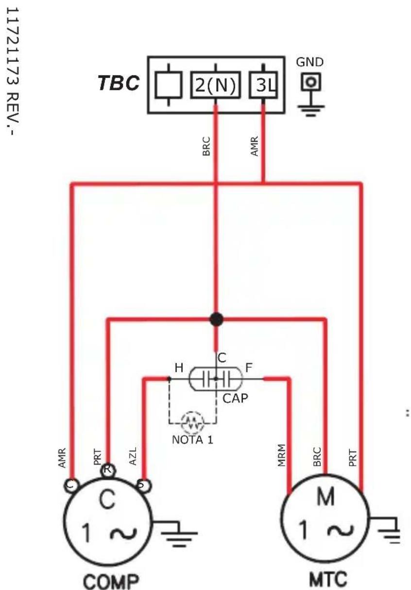 MIDEA 42AFFCG09S5 - - Esquemas Elétricos das Condensadoras - 1