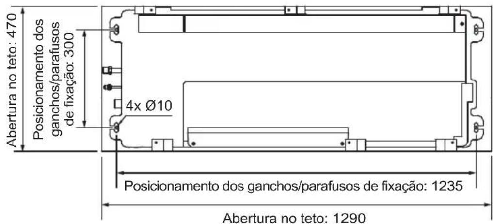 MIDEA 40KVQOA18C5 - - Instalação da unidade no teto - 1