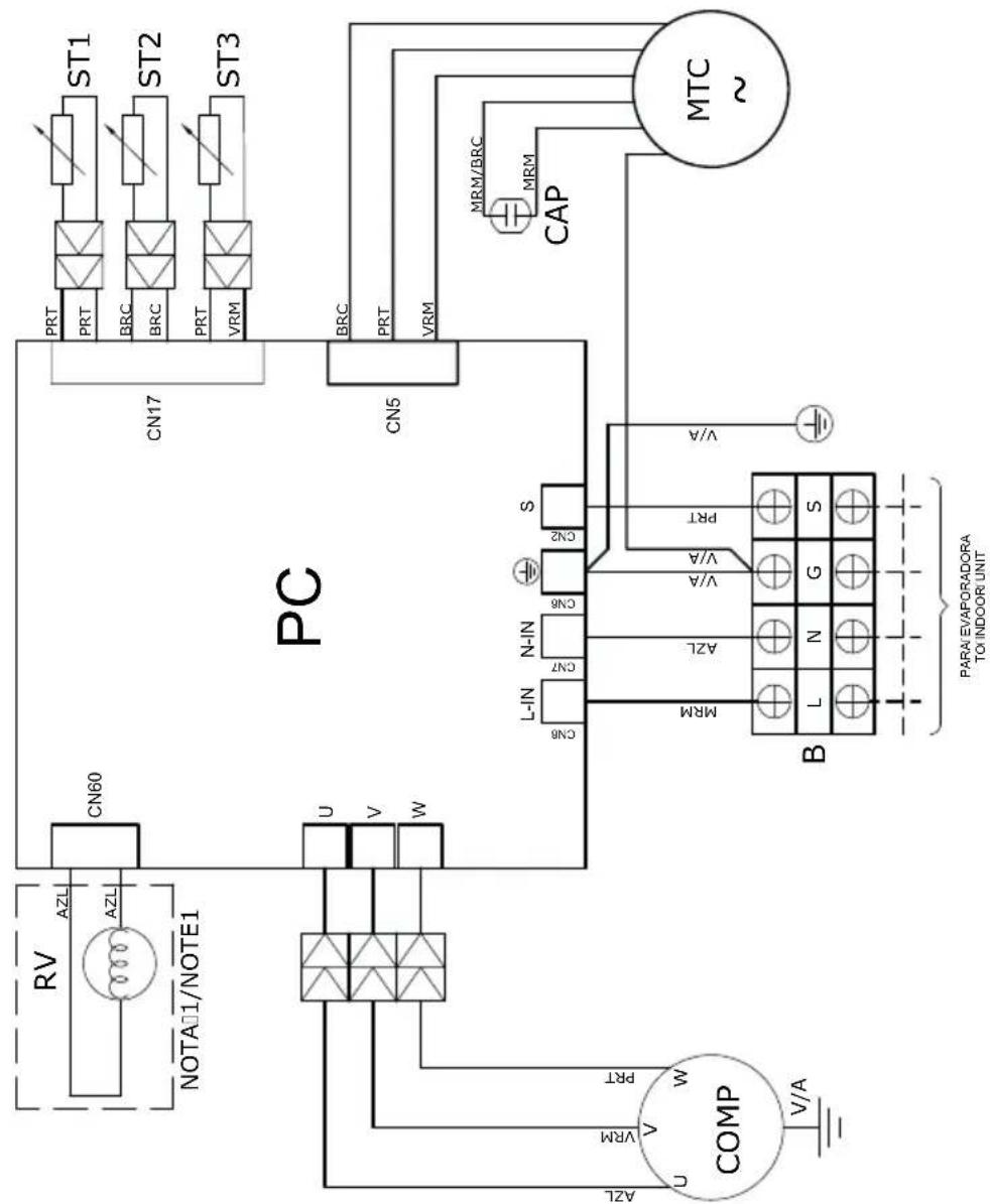 MIDEA 40KVQOA18C5 - - Diagramas Elétricos das Unidades Condensadoras - 1