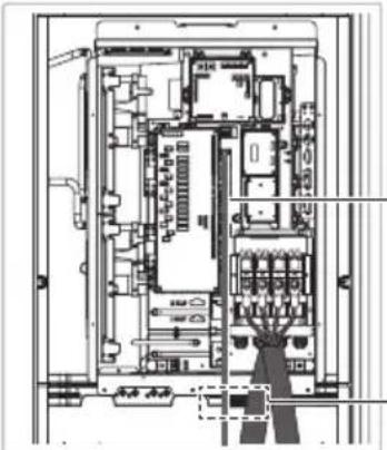 SAMSUNG AM180JXVANH - Cuidados ao instalar o cabo de comunicação - 1