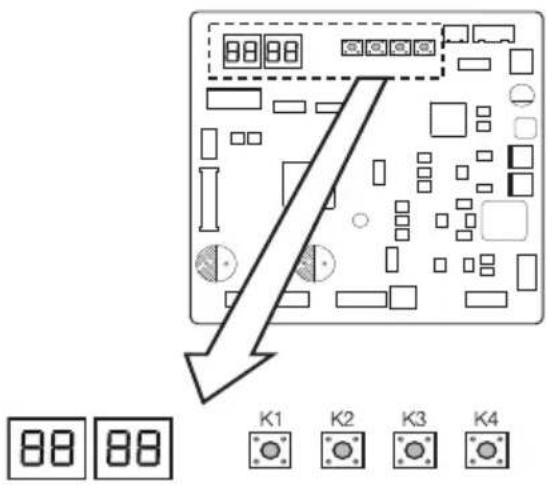 SAMSUNG AM180JXVANH - Configurar o interruptor de opções e a função das teclas da unidade externa - 1