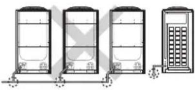 SAMSUNG AM180JXVANH - Instalação do tubo entre as unidades externas - 6