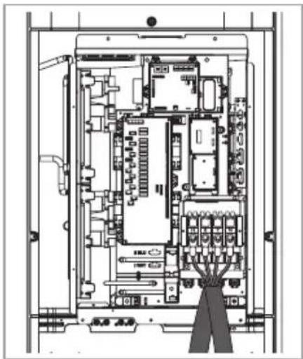 SAMSUNG AM180JXVANH - Conectar o terminal tubular do cabo trifásico - 1