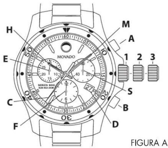 Movado Bold Evolution 3600901 - ④ CRONÓGRAFO DE CUARZO CON 1/1 DE SEGUNDO - TIPO A - 1