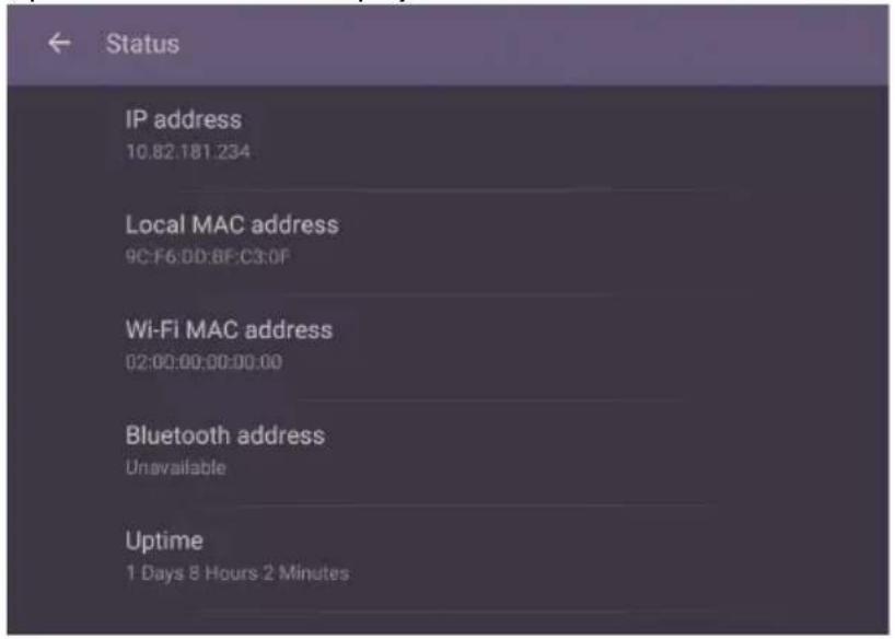 BENQ BERE7501 - Network setting - 1