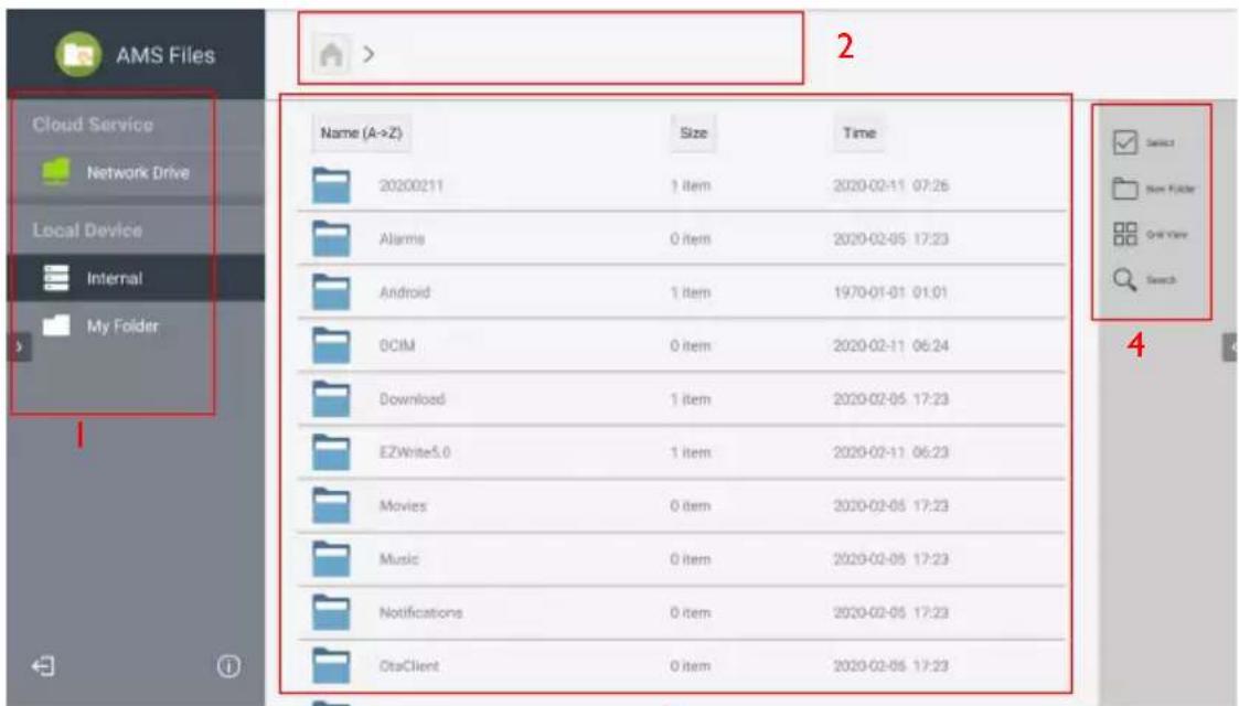 BENQ BERE7501 - AMS file manager overview - 2