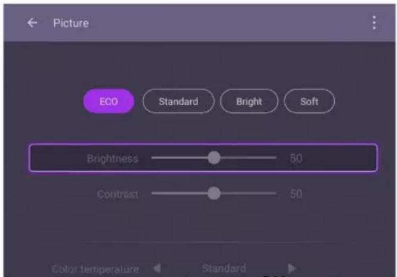 BENQ BERE7501 - Picture settings - 2