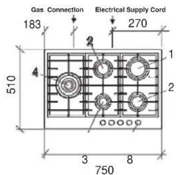OMEGA OCG75XB - Replacing the power supply cable - 13