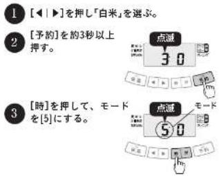 Tiger JPV-T180 - 「少量高速」むらし時間を調整したいとき - 1