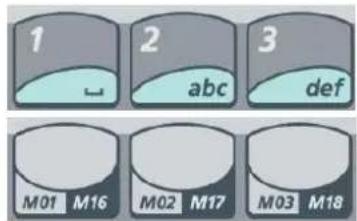 1 2 abc 3 def M01 M16 M02 M17 M03 M18