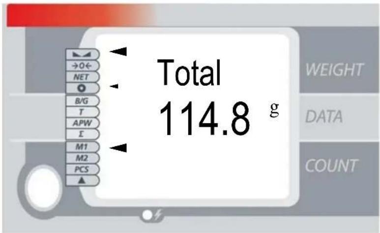 PCE Instruments TB 30C - Suma total de las series de mediciones (Σ.) - 1