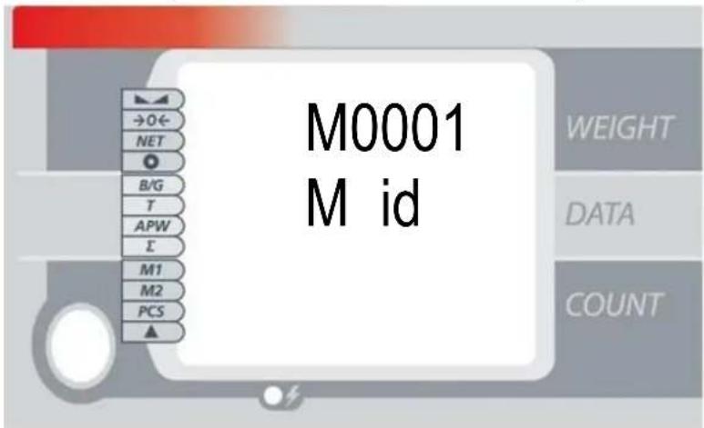 M0001 M id →O← NET B/G T APW Σ M1 M2 PCS ▲ WEIGHT DATA COUNT