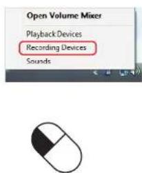 Open Volume Mixer Playback Devices Recording Devices Sounds