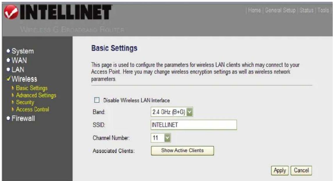 Intellinet Wireless G 4-Port Router 524636 - Basic Settings - 1