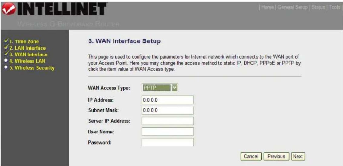 Intellinet Wireless G 4-Port Router 524636 - PPTP - 1