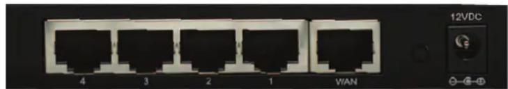 Intellinet Wireless G 4-Port Router 524636 - Rear Panel / Ports & Jacks - 1