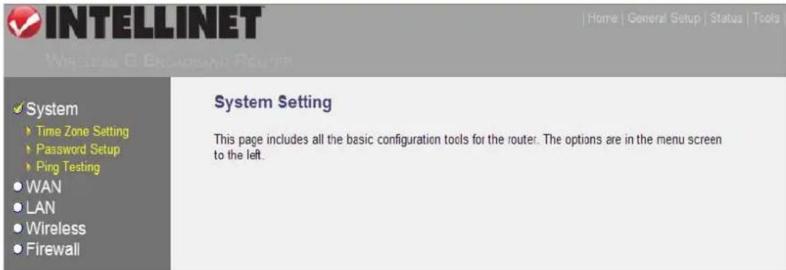 Intellinet Wireless G 4-Port Router 524636 - System - 1