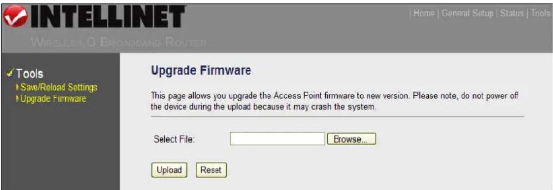 Intellinet Wireless G 4-Port Router 524636 - Upgrade Firmware - 1