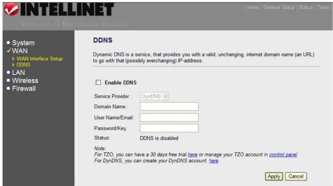 Intellinet Wireless G 4-Port Router 524636 - DDNS - 1