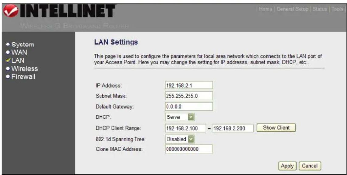 Intellinet Wireless G 4-Port Router 524636 - LAN - 1
