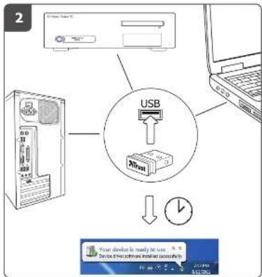 2 USB 20mm Your device is ready for use. Service drive software installed successfully.