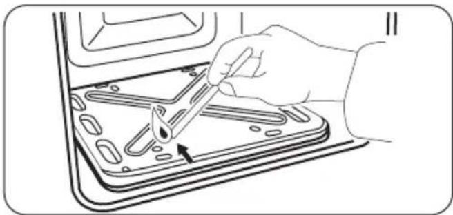 ZANUSSI ZCG210U1WA - Aprinderea manuală a arzătorului de gaz al cuptorului - 1