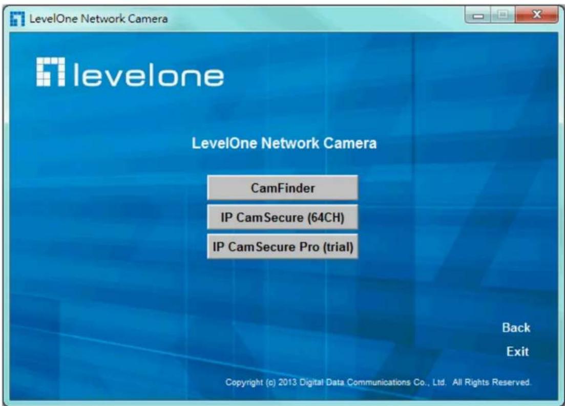 LEVELONE FCS-5044 - Install the IP Finder program - 2
