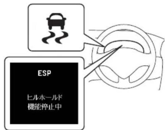 ESP ヒルホールド 機能停止中