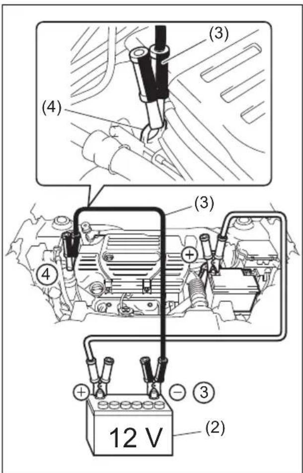(3) (4) (3) (4) + ③ ② 12 V