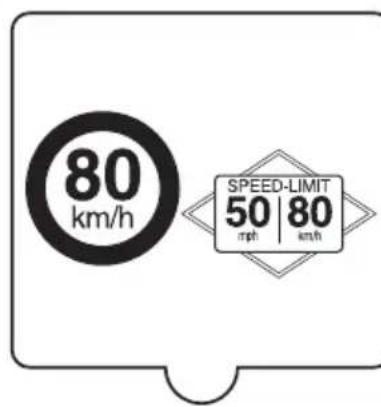 80 km/h SPEED-LIMIT 50 | 80 mph km/h