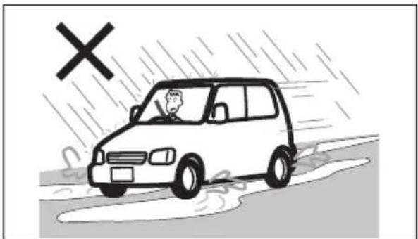 SUZUKI Escudo (2016) - 水たまりを高速で通り抜けない - 1
