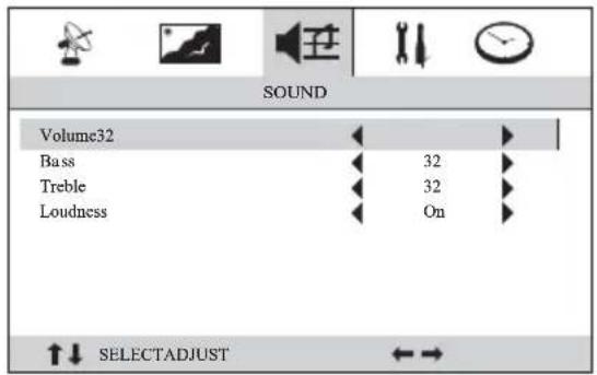 AKAI CT-2108APF - Sound Menu - 1