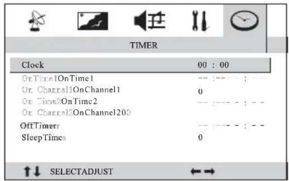 AKAI CT-2108APF - Timer Menu - 1