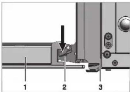 Defy DGS161 - Removing the oven door - 1