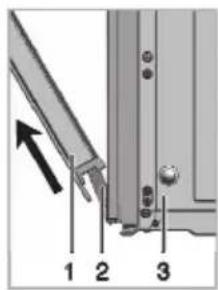 Defy DGS161 - Removing the oven door - 3