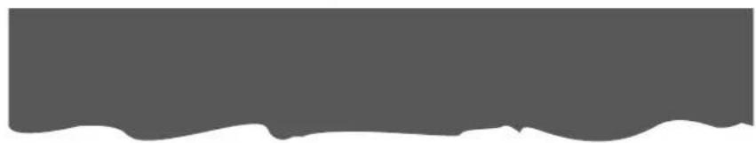 Abstract gray gradient shape with wavy white outline (no text or symbols)