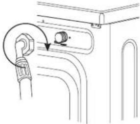 DAEWOO DWD-NT1072 - Conectarea furtunului de alimentare - 2