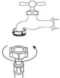 DAEWOO DWD-NT1072 - Conectarea furtunului de alimentare - 1