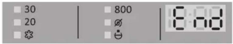 GORENJE W8544N/I - PASUL: SFÂRŞITUL PROGRAMULUI DE SPĂLARE - 1
